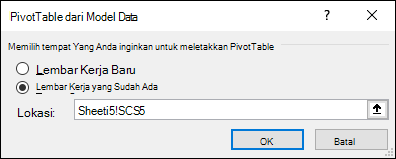 PivotTable dari Tabel Data