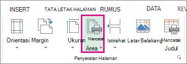 Atur Area Cetak