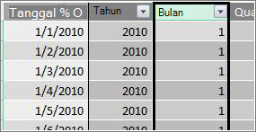 Kolom bulan