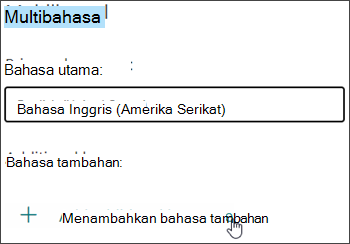 Menambahkan bahasa