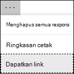 Dapatkan opsi tautan ringkasan di Microsoft Forms