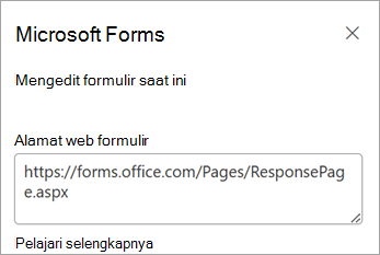Pilih Edit formulir saat ini