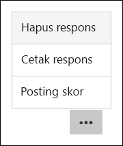Opsi menghapus, mencetak, dan memposting skor di Microsoft Forms