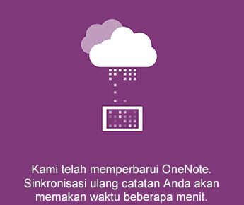 Sinkronkan layar di OneNote untuk Android