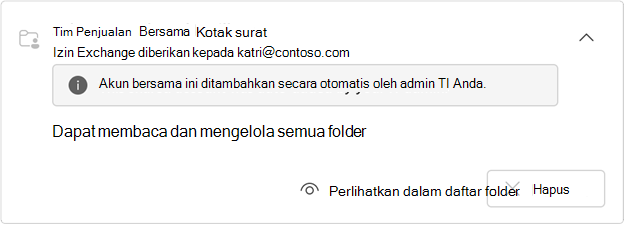 Kotak surat yang disembunyikan otomatis