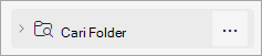 Cuplikan layar Folder Pencarian