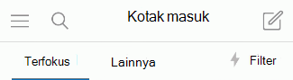 Beralih dan keluar dari Kotak Masuk Prioritas di iOS