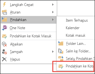 Pindahkan ke kotak masuk
