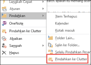 Pindahkan ke Clutter