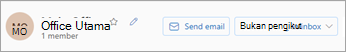 Pilih Kirim email untuk mengirim pesan ke seluruh grup Anda.