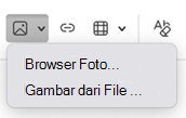 Menyisipkan gambar Outlook untuk Mac ke dalam tanda tangan