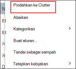 Pindahkan ke Clutter