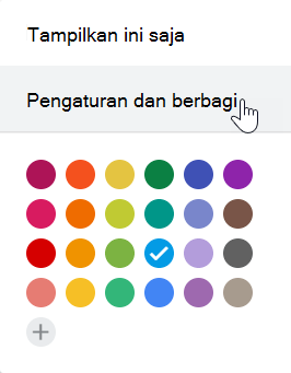 Pilih Pengaturan dari kalender Google Anda.