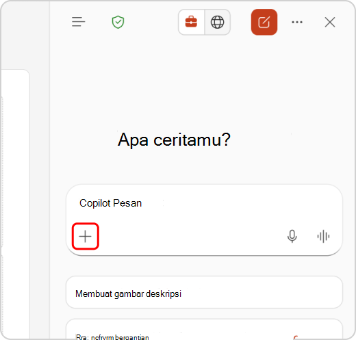 Menu Tambahkan Konten Disorot
