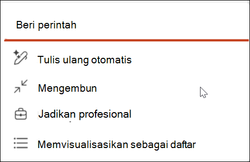 Cuplikan layar ikon Pena tulis ulang otomatis.