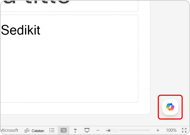 Menu Copilot disorot dengan warna merah