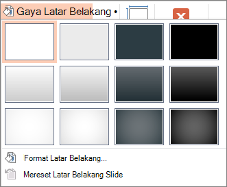 Gaya latar belakang PowerPoint