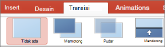 Transisi PowerPoint untuk Mac