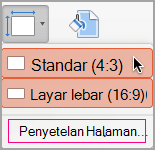 Klik Penyetelan Halaman