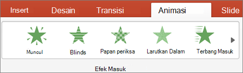 Memilih animasi