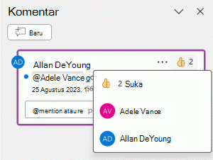 Berikan Suka ke komentar dan lihat siapa saja yang menyukainya.