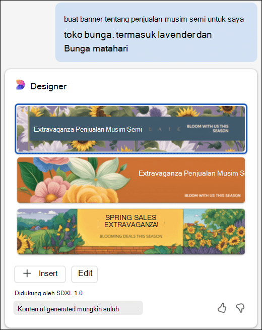 Banner kustom yang didesain oleh Copilot.