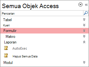 Navigasi Access