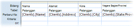 Kueri yang memperbarui satu tabel dengan data dari tabel lainnya