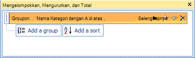 Opsi pengelompokan