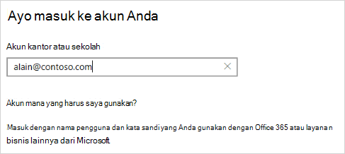 Memungkinkan Anda masuk ke layar