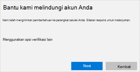 Layar pemberitahuan seluler