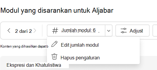 Hapus pengaturan