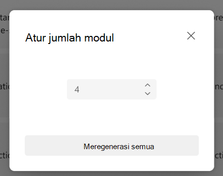 Mengatur jumlah modul