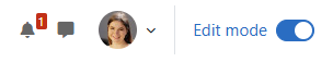 Sakelar Edit Kursus Moodle