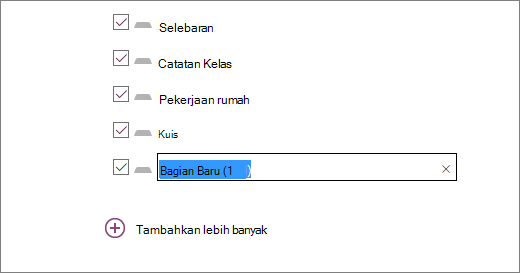Tinjau bagian buku catatan dalam Panduan Buku Catatan Kelas, termasuk Makalah,