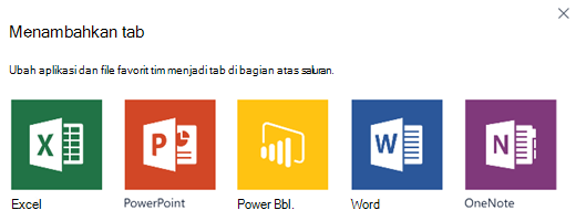 Tambahkan tab