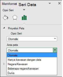 Bagan Peta Excel Opsi Area Peta