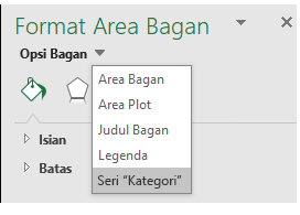 Bagan Peta Excel Seri Pilihan opsi