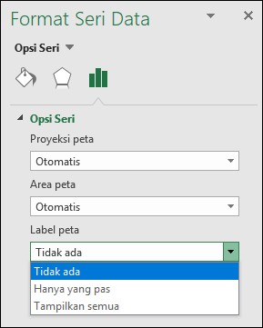 Bagan Peta Excel Opsi label