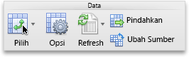 Tab PivotTable, grup Data
