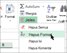 opsi hapus format