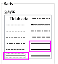 gaya baris