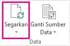 Tombol refresh pada tab Analisis