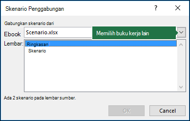 Dialog Gabungkan Skenario