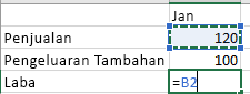 pilih sel