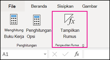 Memperlihatkan Rumus di web