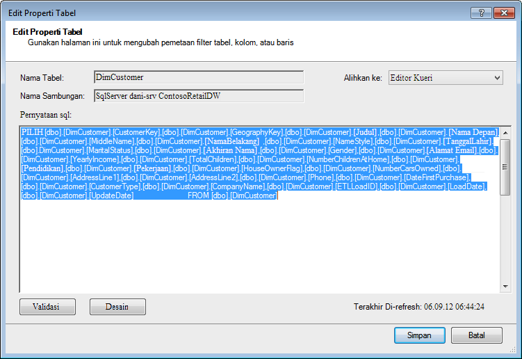 Kueri SQL digunakan untuk mengambil data