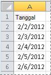 Tanggal yang dikonversi