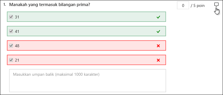 Jawaban untuk kuis.