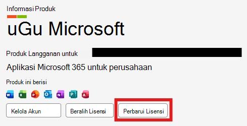 Perbarui Lisensi